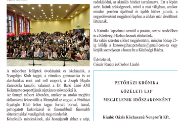 PETŐHÁZI KRÓNIKA