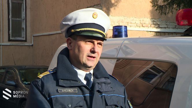 Kovács Miklós rendőr alezredes, a Soproni Rendőrkapitányság Közlekedésrendészeti Osztályának osztályvezetője