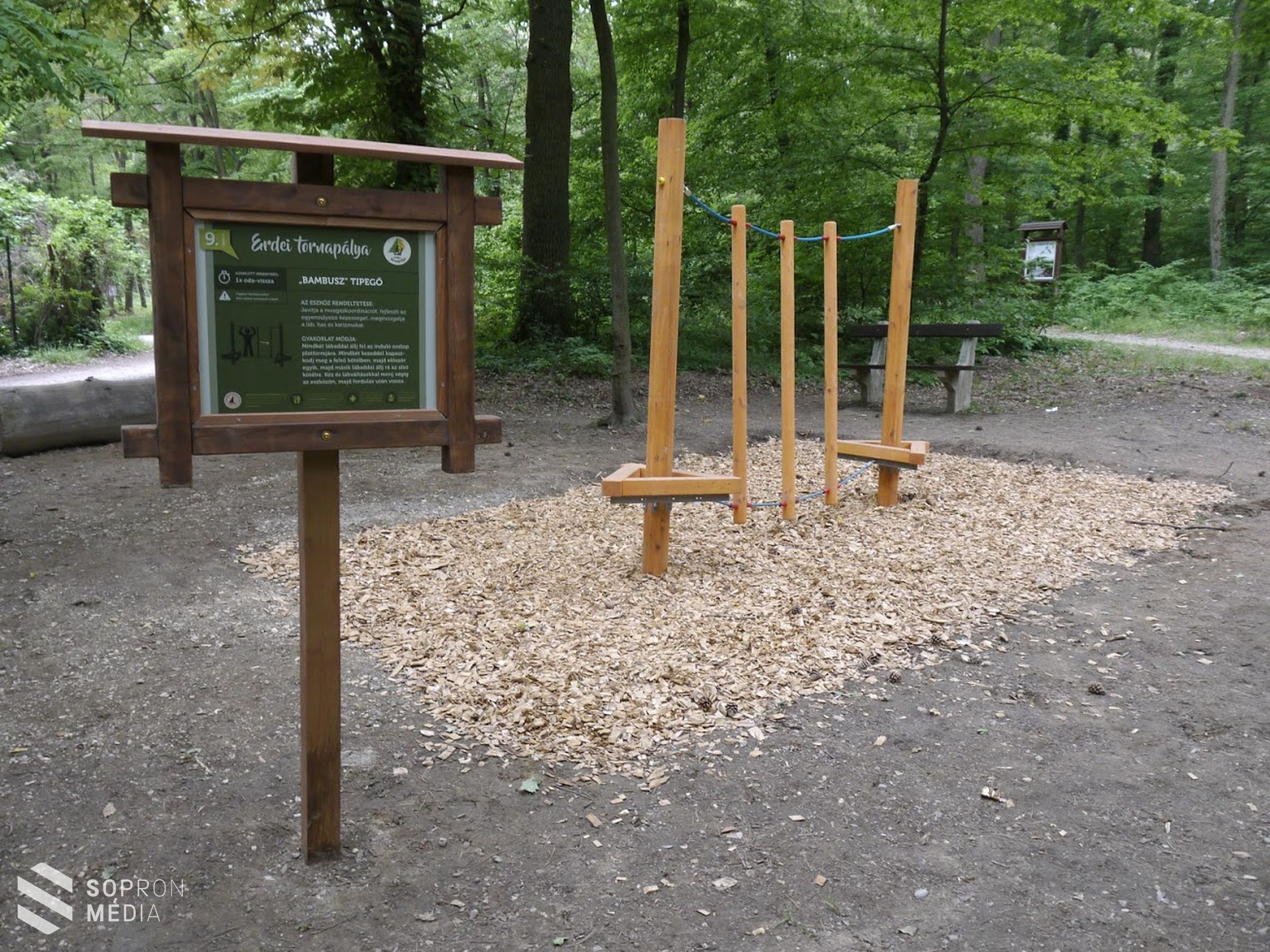 Megújult Sopron erdei tornapályája