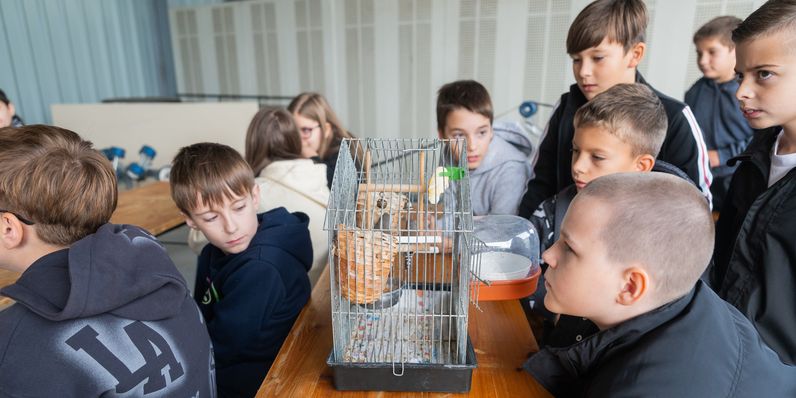 A közelgő állatok világnapja alkalmából tartottak rendhagyó állatvédelmi programot a Soproni Rendőrkapitányságon
