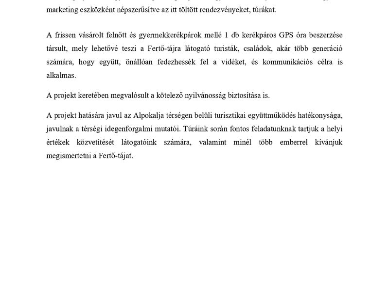 Pályázatunk