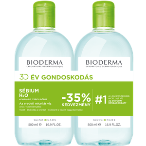 Sébium H2O arclemosó Micellafesztivál zsíros bőrre (2x500ml) termék kép