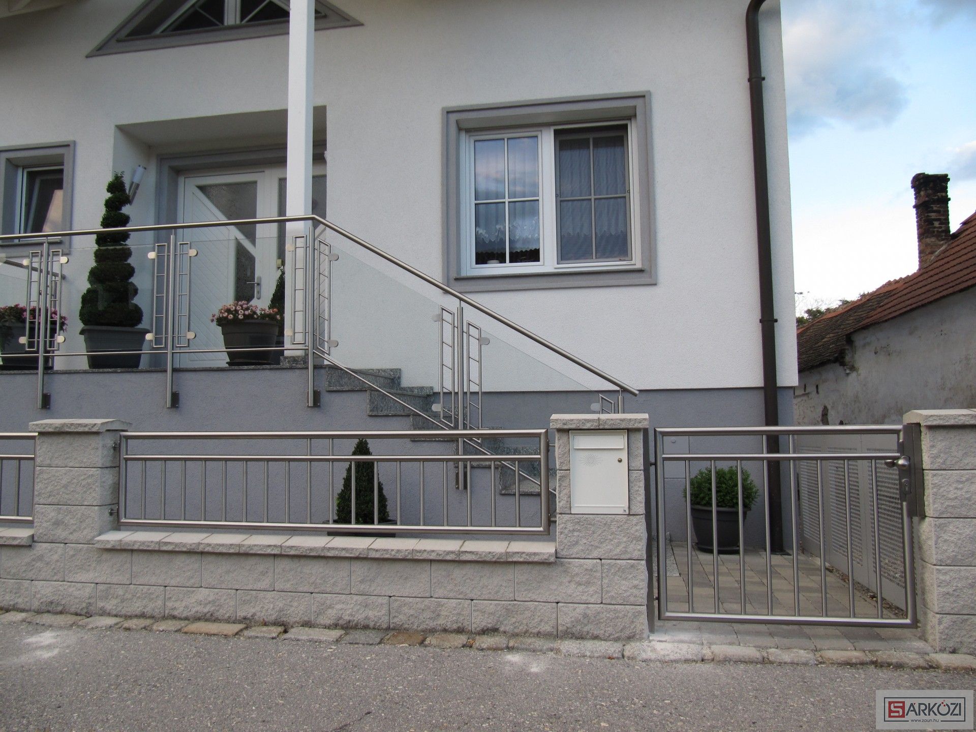 Edelstahl Zaun 01