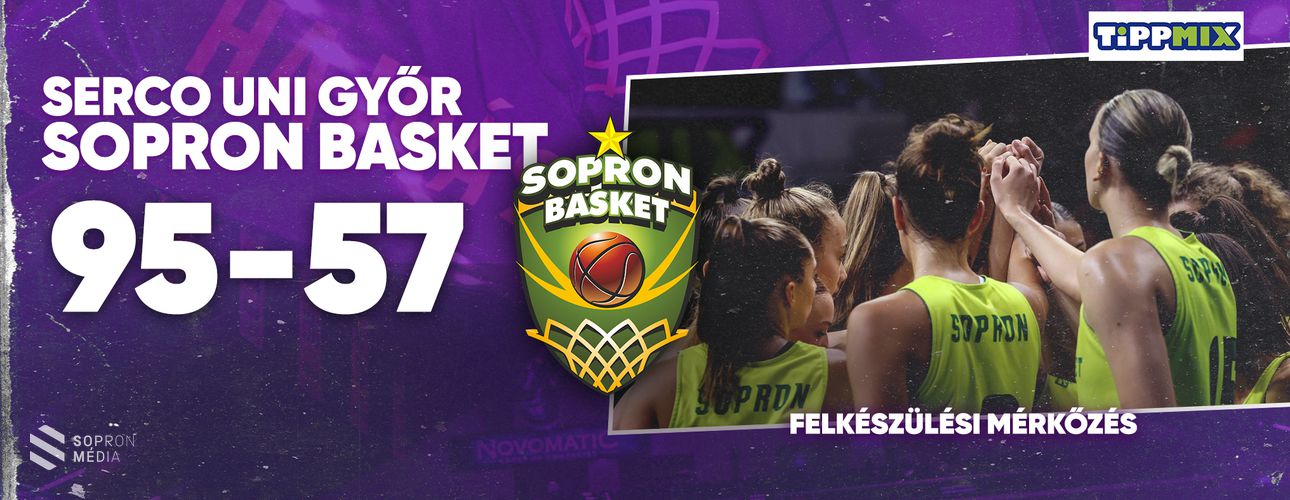 Magabiztos győzelmet aratott a SERCO UNI Győr a Sopron Basket ellen