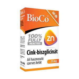 BioCo Cink-biszglicinát 25mg tabletta (60x) termék kép