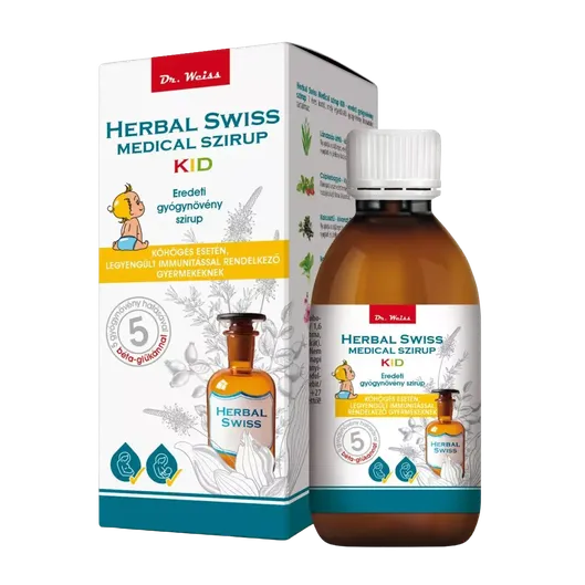Herbal Swiss KID Medical szirup 1 éves kortól (150ml)
