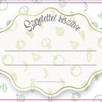 Befőttes üveg cimke zöldséges 15 db/csomag termék képe