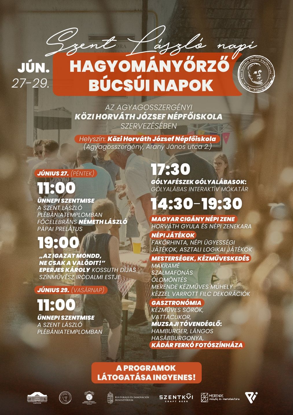 Szent László napi hagyományőrző búcsúi napok